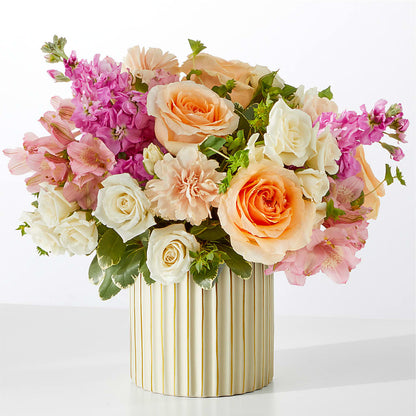 Paradise Bouquet with Ivory Vase – FLOWERS BY BAUERS & GREENHOUSE, Jarrettsville MD