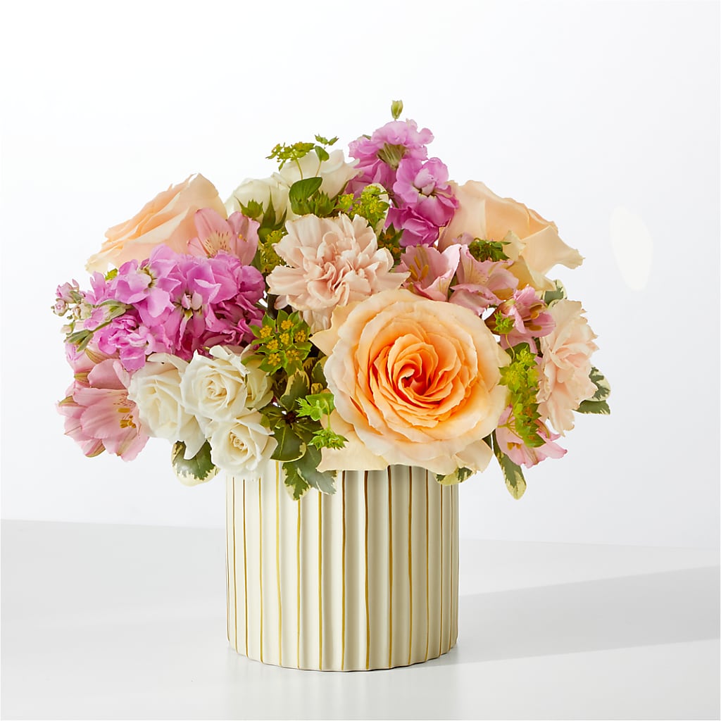 Paradise Bouquet with Ivory Vase – FLOWERS BY BAUERS & GREENHOUSE, Jarrettsville MD
