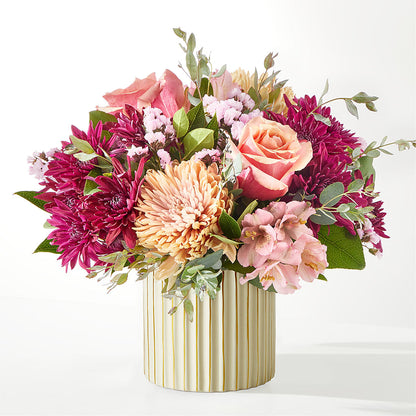 Berry Cobbler Bouquet with Ivory Vase – FLOWERS BY BAUERS & GREENHOUSE, Jarrettsville MD