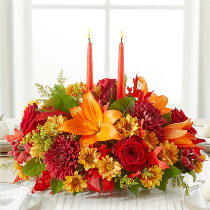 Autumn's Embrace Centerpiece – FLOWERS BY BAUERS & GREENHOUSE, Jarrettsville MD