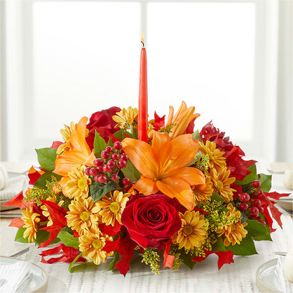 Autumn's Embrace Centerpiece – FLOWERS BY BAUERS & GREENHOUSE, Jarrettsville MD