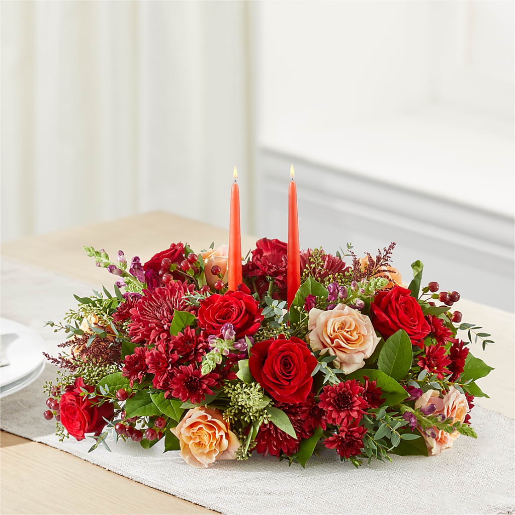 Most Thankful Centerpiece – FLOWERS BY BAUERS & GREENHOUSE, Jarrettsville MD