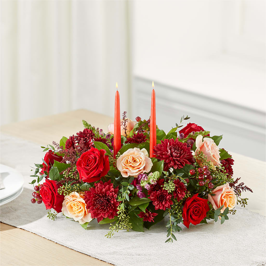 Most Thankful Centerpiece – FLOWERS BY BAUERS & GREENHOUSE, Jarrettsville MD