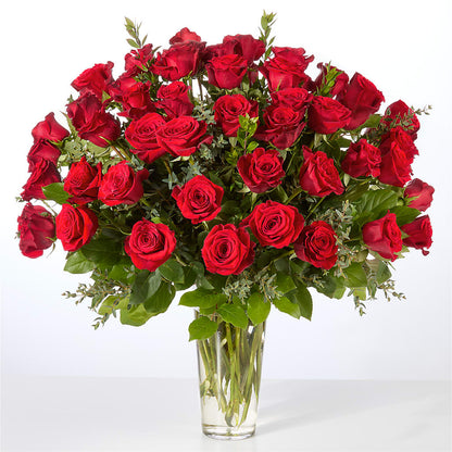 Forever Yours Fifty Stem Red Rose Bouquet – FLOWERS BY BAUERS & GREENHOUSE, Jarrettsville MD