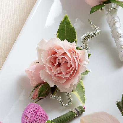 Pink Spray Rose Boutonniere – FLOWERS BY BAUERS & GREENHOUSE, Jarrettsville MD