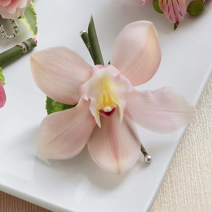 Pink Cymbidium Boutonniere – FLOWERS BY BAUERS & GREENHOUSE, Jarrettsville MD