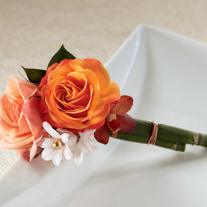 Sunset Dream Boutonniere – FLOWERS BY BAUERS & GREENHOUSE, Jarrettsville MD