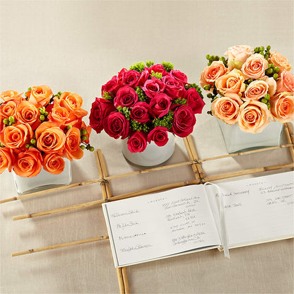 Dawn Rose Centerpiece – FLOWERS BY BAUERS & GREENHOUSE, Jarrettsville MD