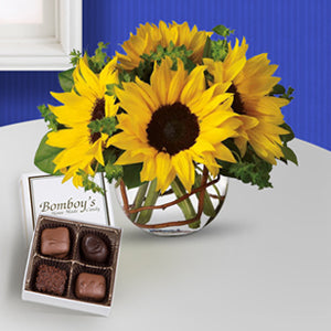 Flowers By Bauers Sweet Sunshine Candy & Flowers