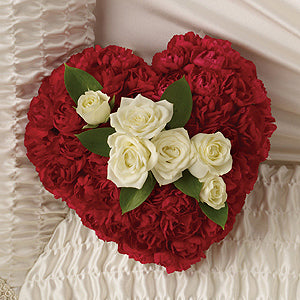 Flowers By Bauers Devoted Heart Casket Insert